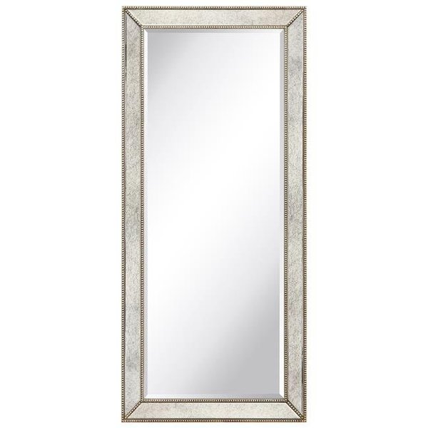 Empire Art Direct Empire Art Direct MOM-20210ANP-2454 24 x 54 in. Solid Wood Frame Covered Wall Mirror with Beveled Antique Mirror Panels - 1 in. Beveled Edge MOM-20210ANP-2454